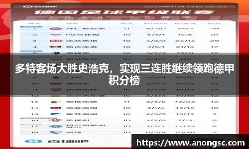 多特客场大胜史浩克，实现三连胜继续领跑德甲积分榜