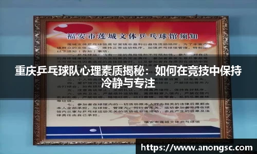 重庆乒乓球队心理素质揭秘：如何在竞技中保持冷静与专注